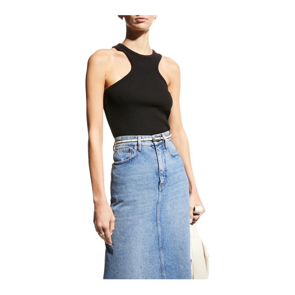 NWT Agolde Bea Cutaway Tank / black